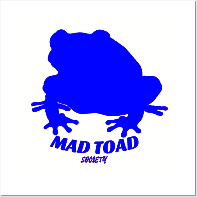 Mad Toad Society - Toad Vibes Blue Wall Art by Mad Toad Society